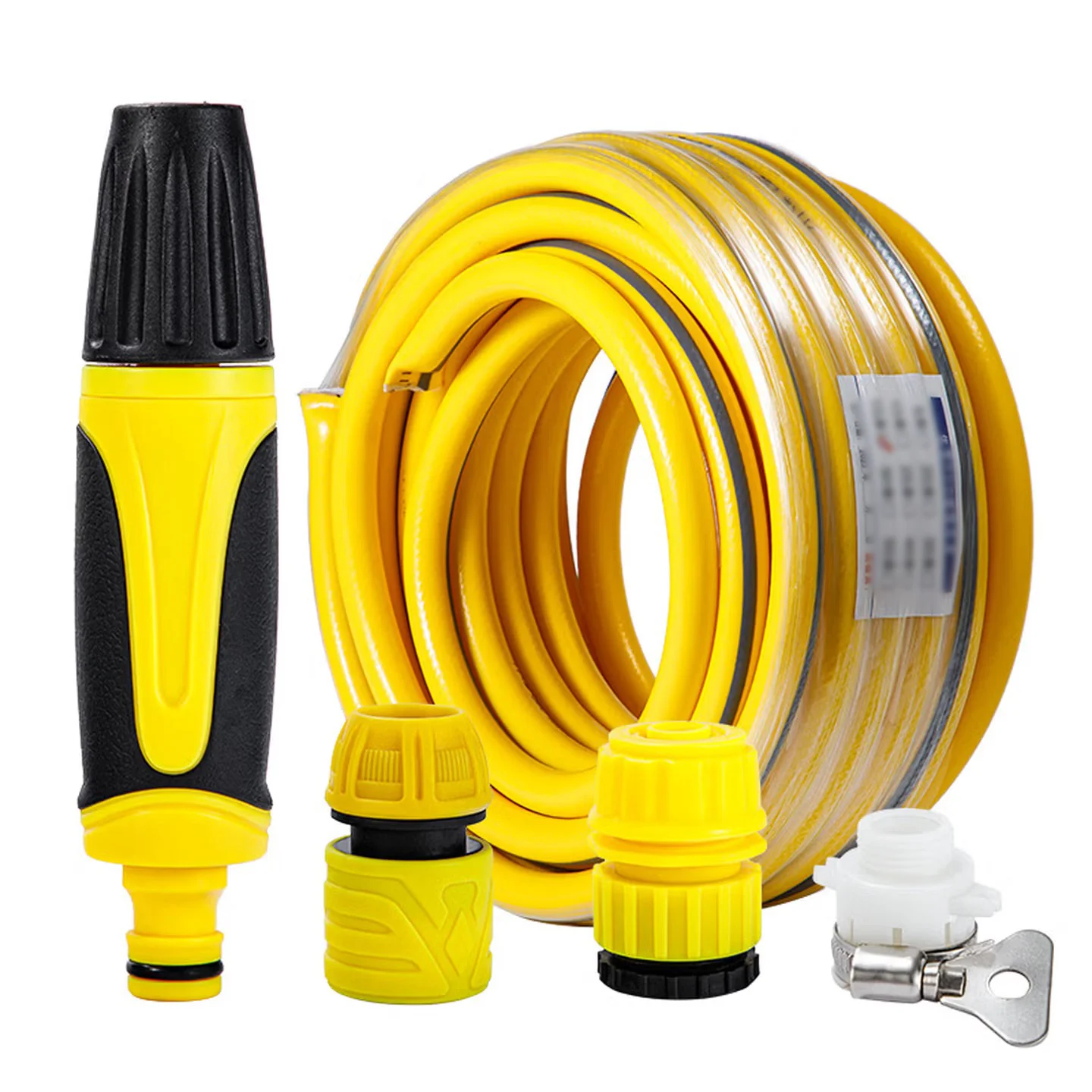 360 Rotatable High-Pressure Water Gun Adjustable Multi-Spray Nozzle with Hose Kit for Garden Watering Car Wash Balcony Cleaning