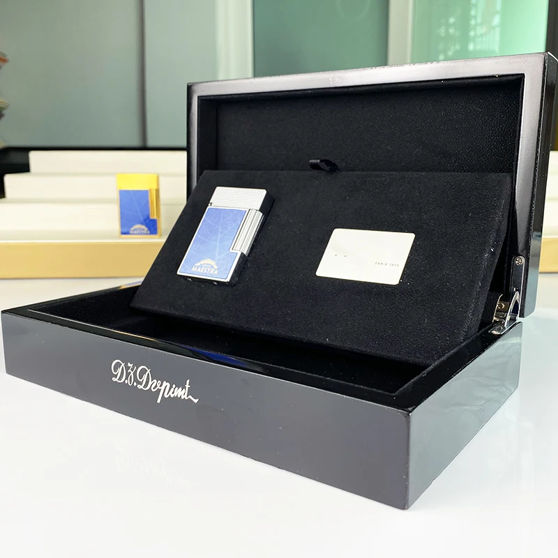 

New commemorative edition luxury butane lighter single and double flame flat tone natural paint smoker L2 series 19003