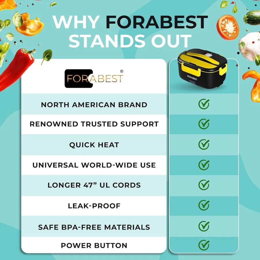 صندوق غداء ساخن 80 واط صندوق غداء كهربي للبالغين المحمولة جهاز تسخين الطعام مع 1.5L حاوية من الفولاذ المقاوم للصدأ أواني حقيبة حمل #5