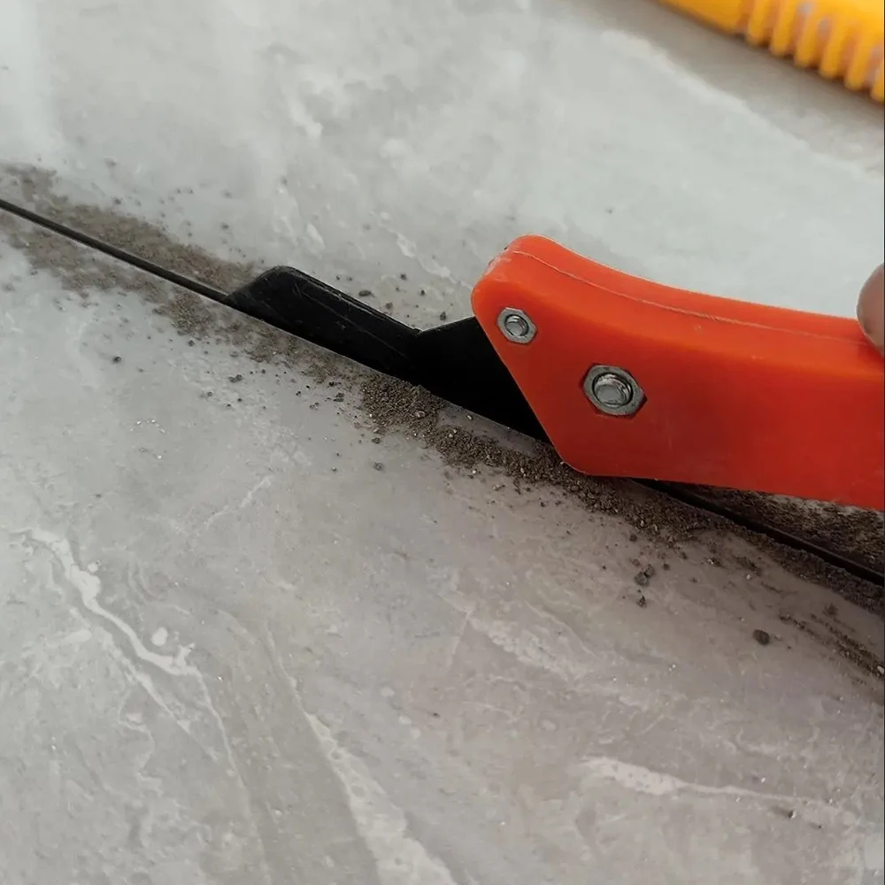 Professional Tile Gap Repair Hook Knife for Cleaning Removal Old Grout Tungsten Steel Joint Notcher Hand Construction Tools