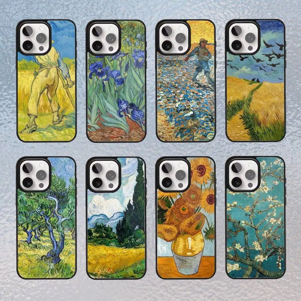

Vincent Van Gogh Oil Painting Phone Case For iPhone17,16,15,14,13,12,11 Plus,Pro Max Magnetic Magsafe Wireless Charging