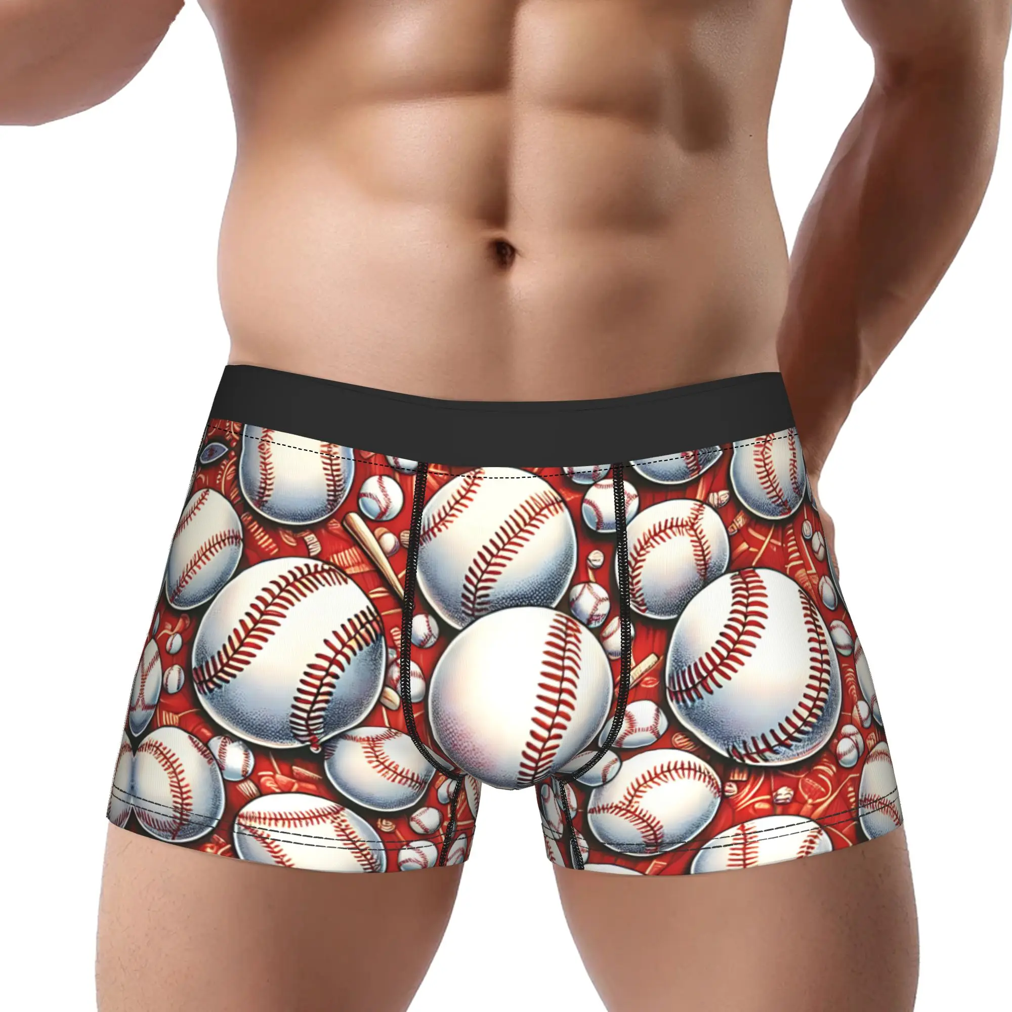 

adults 18 plus boxers everyone love baseball Underpants Breathbale Panties Men's Underwear Sexy Shorts Boxer Briefs
