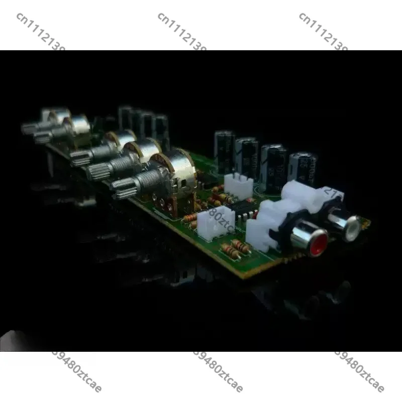 3 Channel Pre Amplifier Board 2.1 Low Pass Tone Control Module Treble Bass Subwoofer DIY Replacement Parts