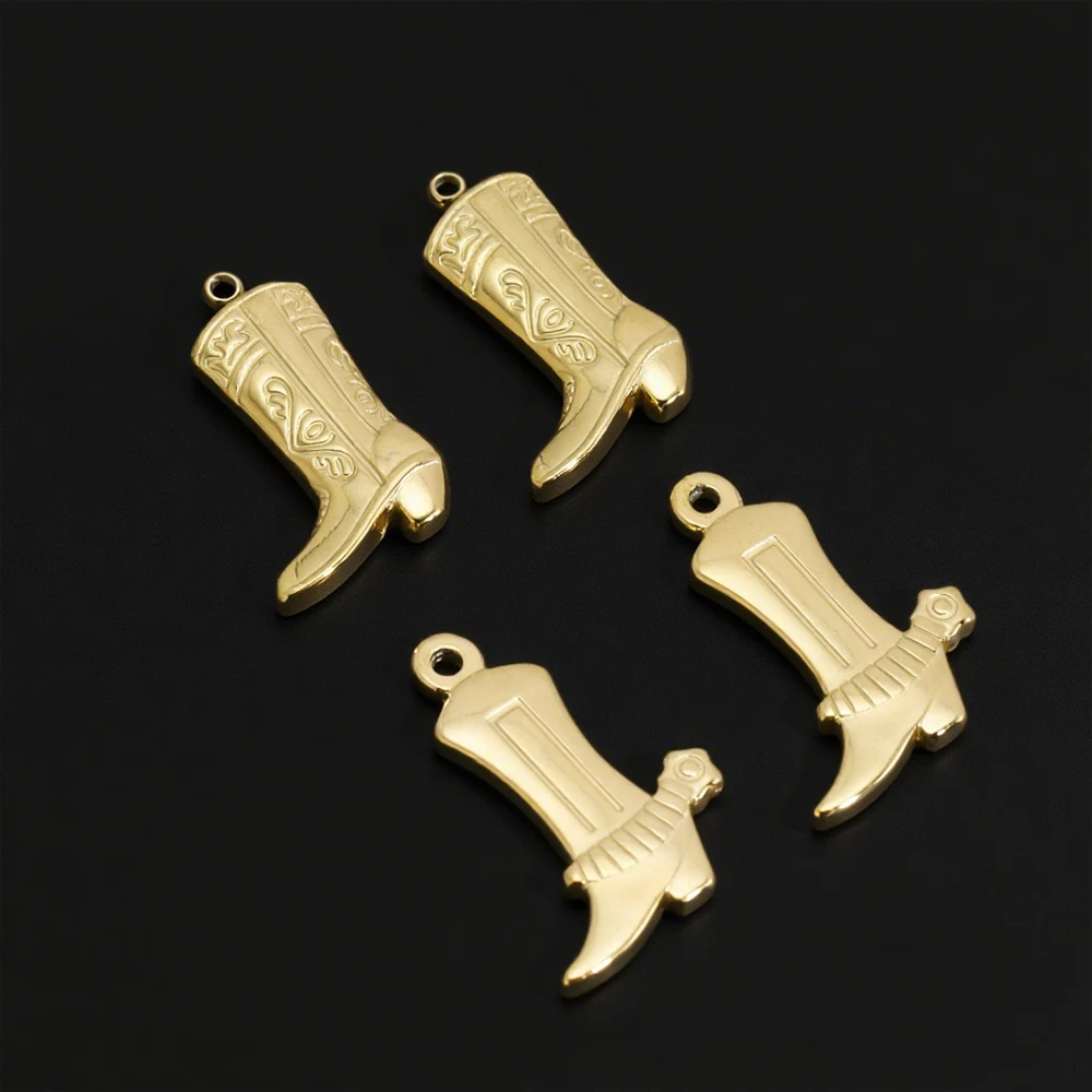 

Cordial Design 40Pcs 20*27MM Jewelry Findings & Components/Stainless Steel Pendant/Boot/Hand Made/Genuine Gold Plating #194924