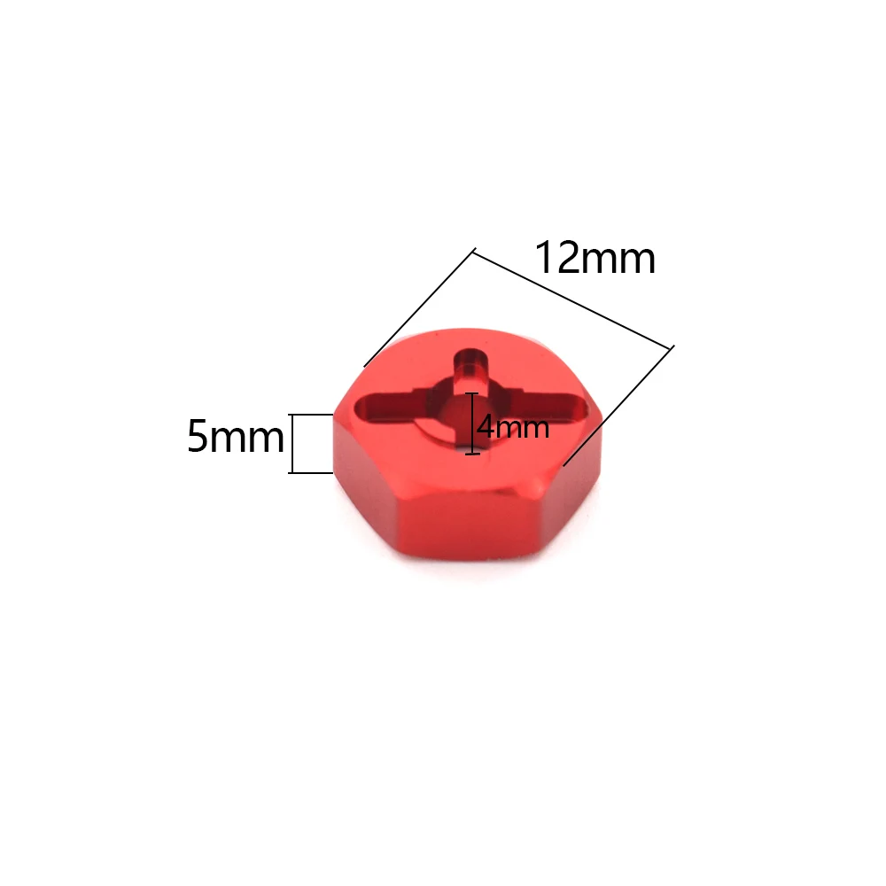 Wheel Conversion Set Axle & 12Mm Hex Dive Hub Turn 1/10 on Road for WLtoys 1/18 A959 A969 A979 A959B A969-B RC Car Upgrade Parts