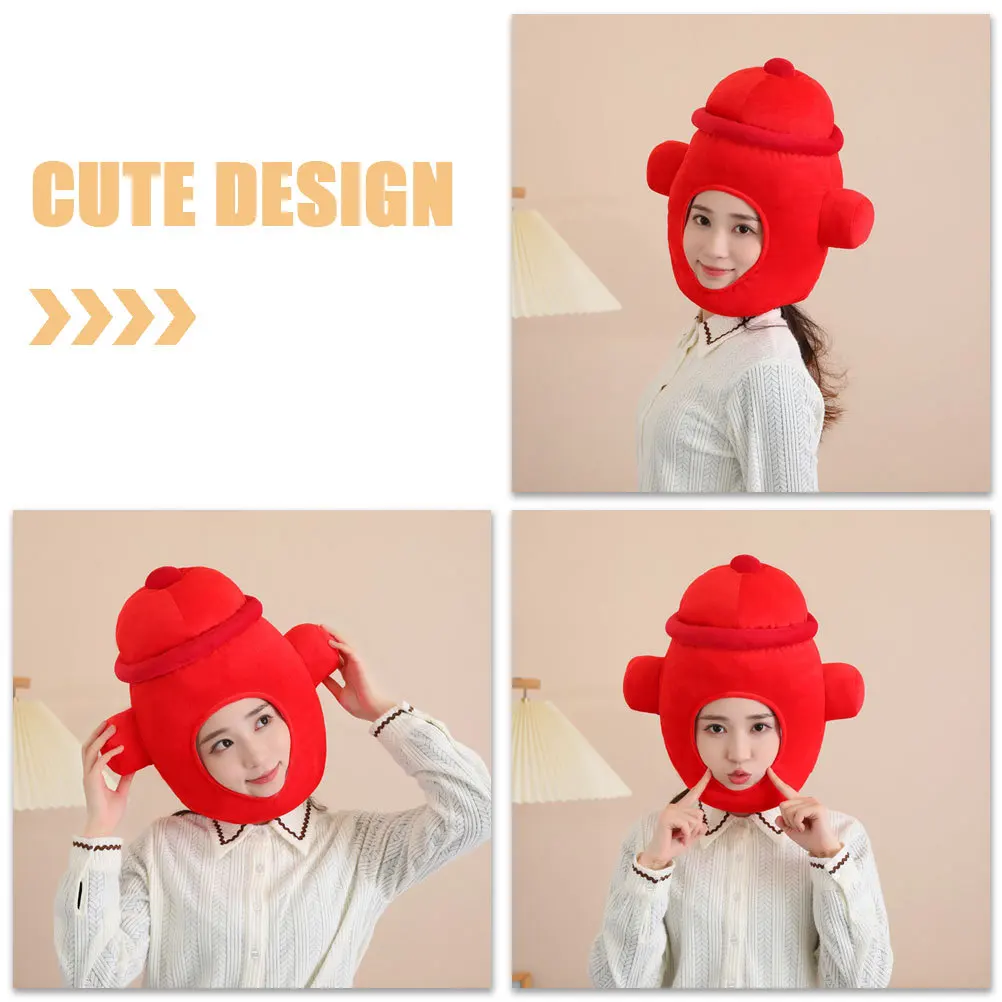 

Cosplay Fire Stuffed Headgear Made of Cloth and PP Cotton Easy Wear Comfortable for Costume Party Carnival Festival