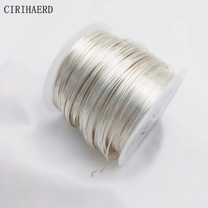 Großhandel Rose Gold/Silber Überzogene Kupfer Draht Für Schmuck Handwerk Materialien DIY Schmuck Machen Zubehör Liefert Perlen Draht