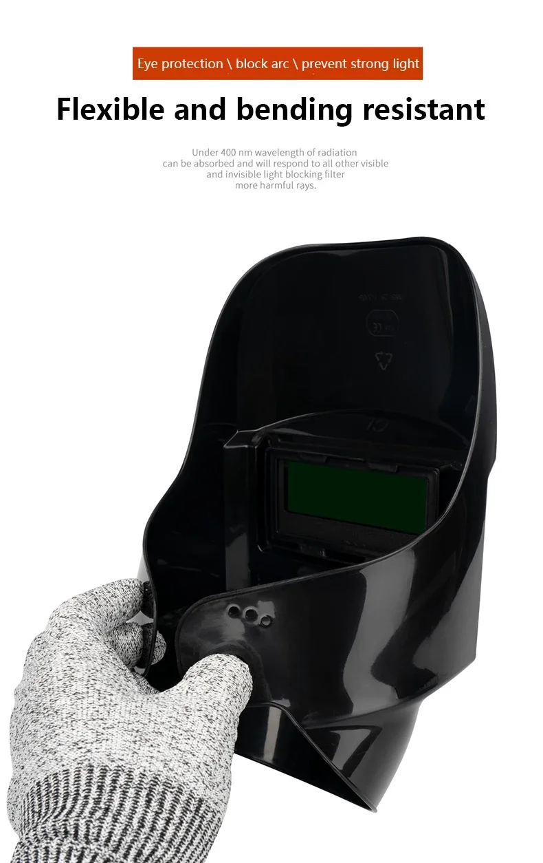 DAIERTA Auto-Darkening Full Face Welding Helmet Solar Powered 3-Year Warranty Model 106