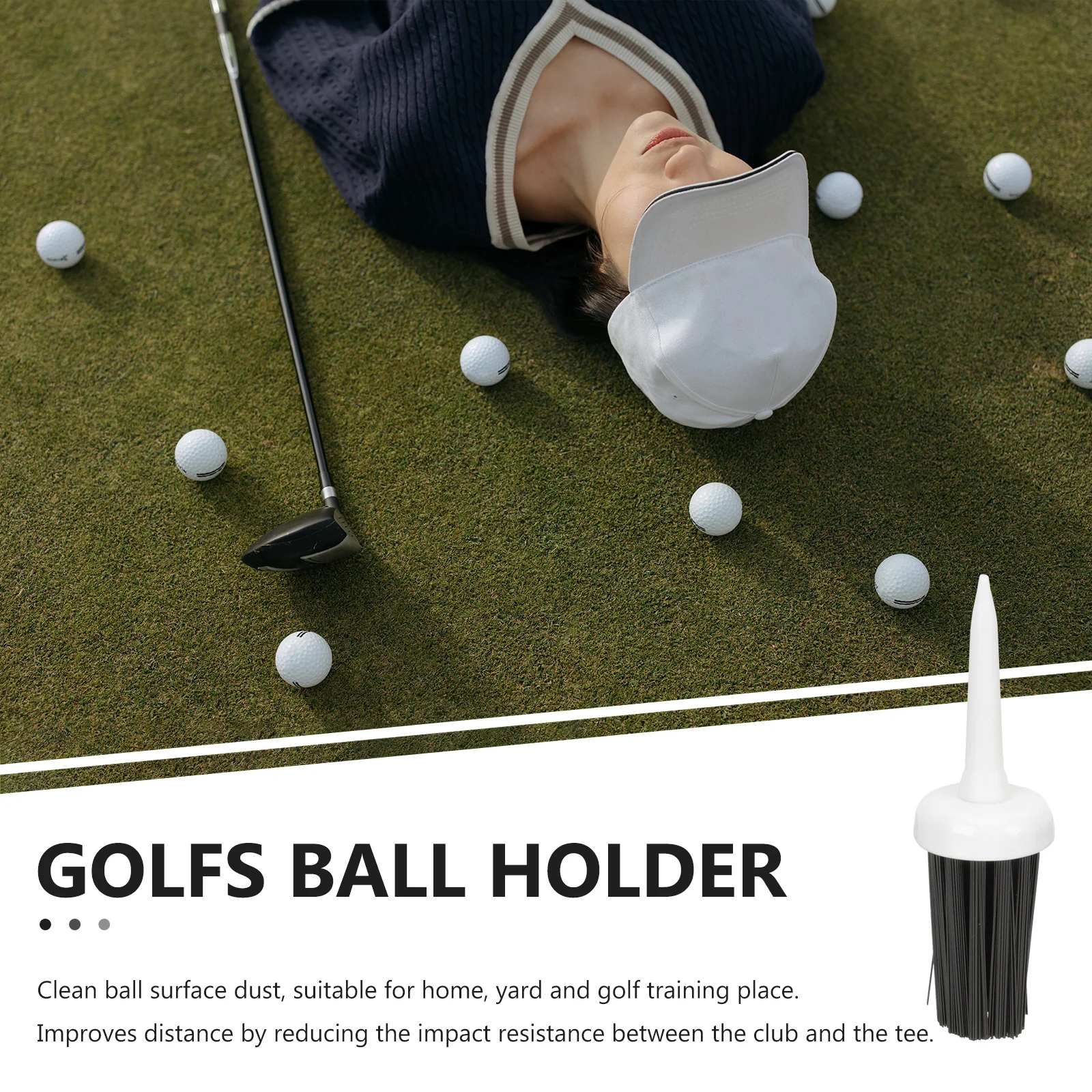 

10pcs Reusable Golf Tees Professional Ball Holders Flexible Training Bases Durable Lightweight Wear-Resistant Club Protection
