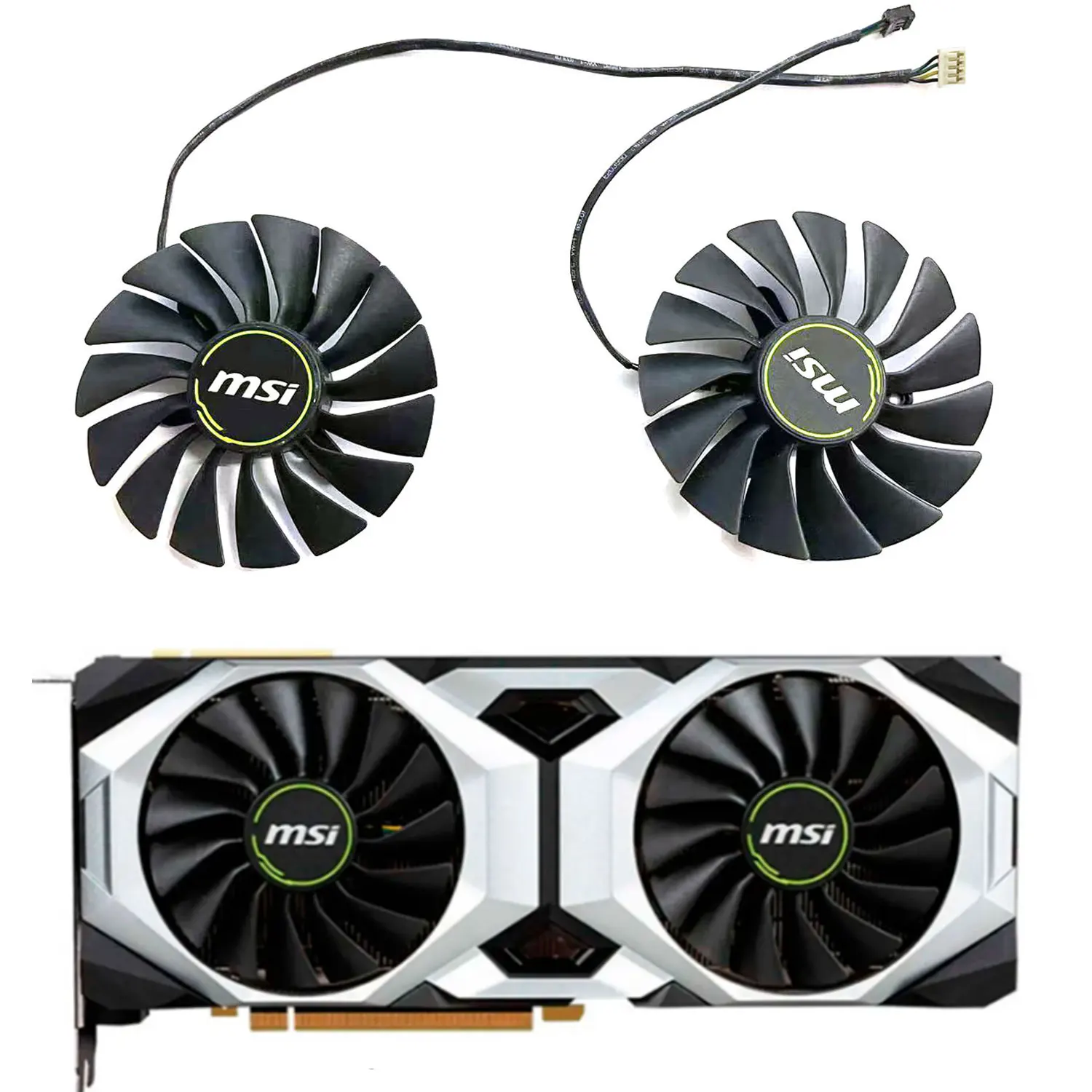 

New 87MM 4PIN PLA09215B12H PLD09210S12HH RTX2080TI GPU Fan for MSI GEFORCE RTX2080 2080TI 2080 SUPER VENTUS GP O Graphics Card