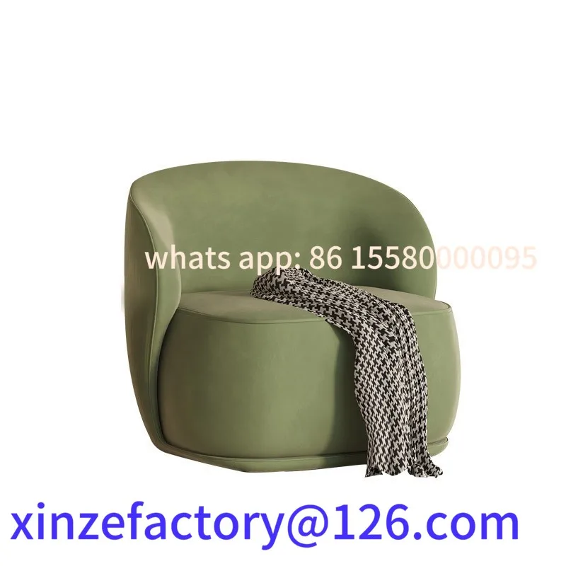 

Customizable Warming Single Sofa Lounge Area Reception Table Chair Combination Designer Hot Sale Sofa Chair Leisure Single Chair