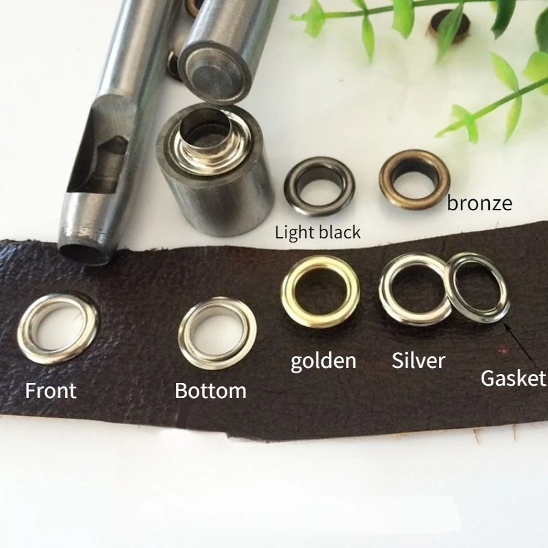 2-40mm  Eyelets Grommets Rivet Kit With Installation Tools Kit For Leathercraft Shoes Belts Bags Clothes