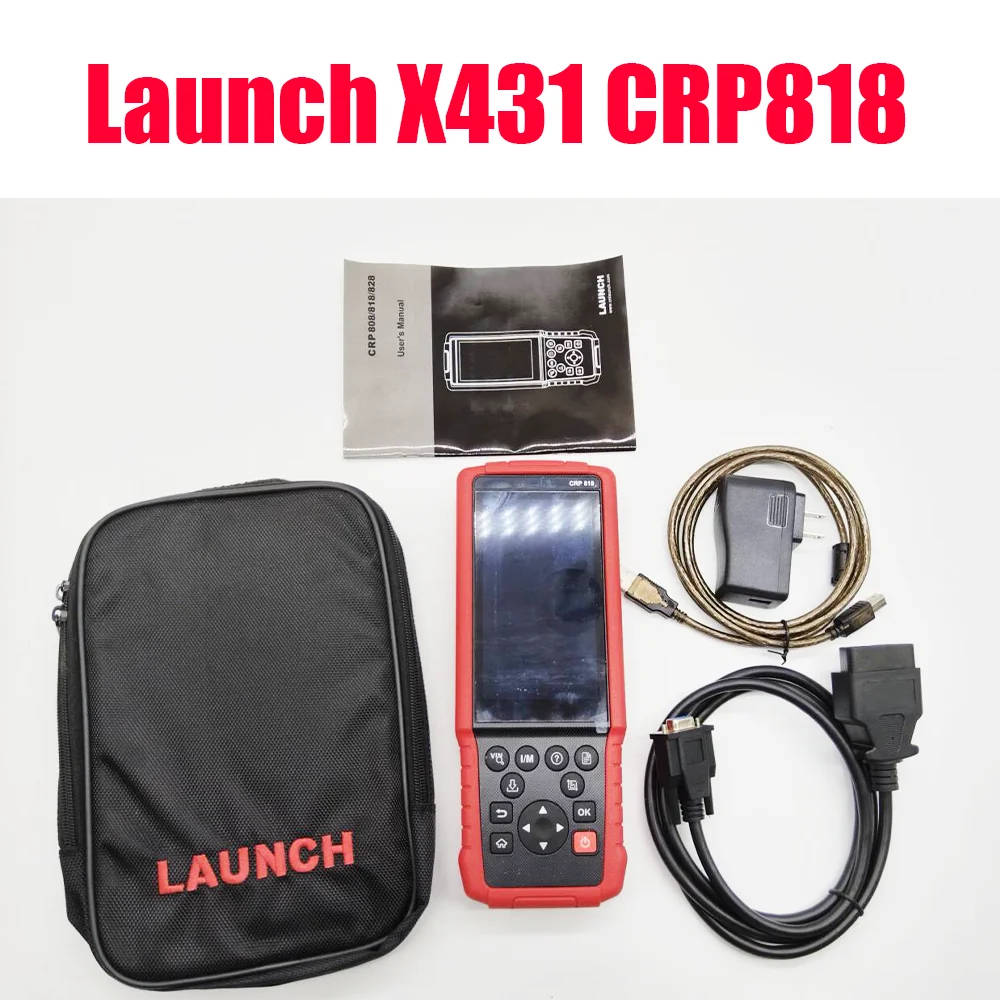 

Launch X431 CRP818 OBD2 Powerful Scan Tool Handheld Reading Full System Diagnostic Tools Support ETS Reset Injector Coding