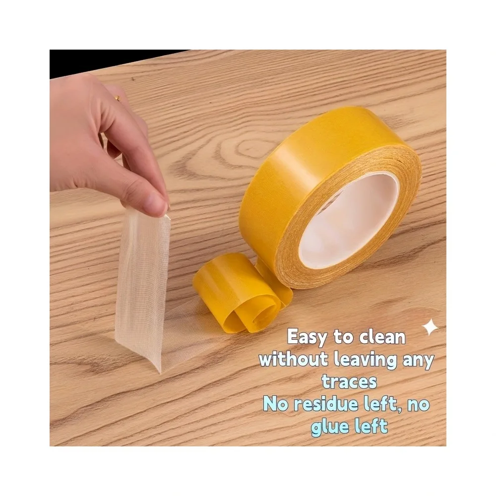 Heavy Duty Double Sided Cloth Tape for Posters Charts Maps, 1.18in x 196.8in/393.7in, Extra Strong Adhesive Mounting