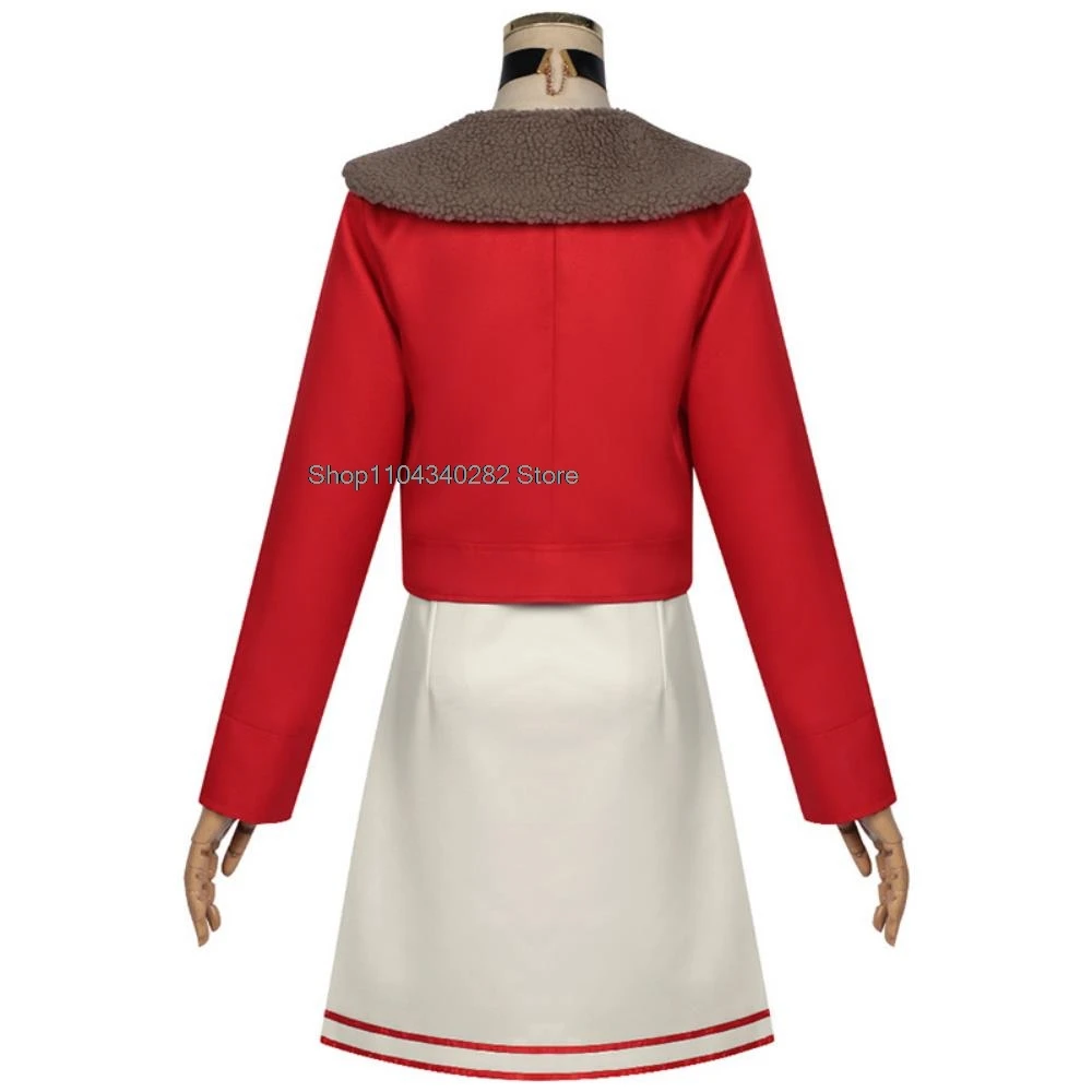 Аниме Dandadan Momo Ayase красный костюм косплей костюм парики платье для ролевых игр пальто наряды Хэллоуин карнавальная вечеринка женская униформа