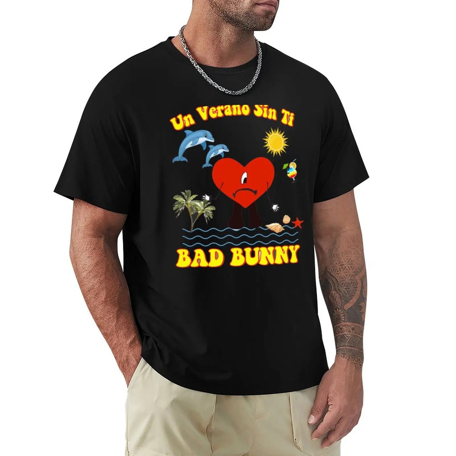 Un Verano Sin Ti Shirt Bunny Un Verano Sin Ti Worlds Hottest Tour T-Shirt Daily Wear Print T-Shirt