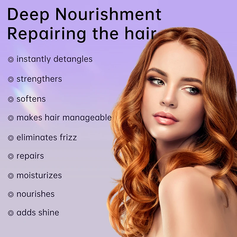 55ml PURC Leave-In Hair Spray Conditioner Coconut Oil Repair Damaged Frizz Treatment Oil Straightening Shiny Smooth Hair Care