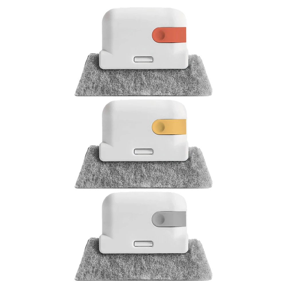 

3pcs Window Cleaning Brush Set Groove Dust Blind Duster Home Office Tools Pan Edge Corner Brush Handheld