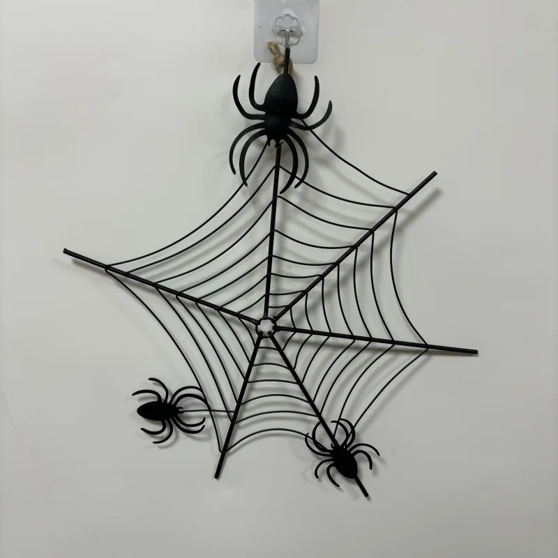 

New Creative Halloween Wrought Iron Spider Web Wall Decorations Holiday Decorations