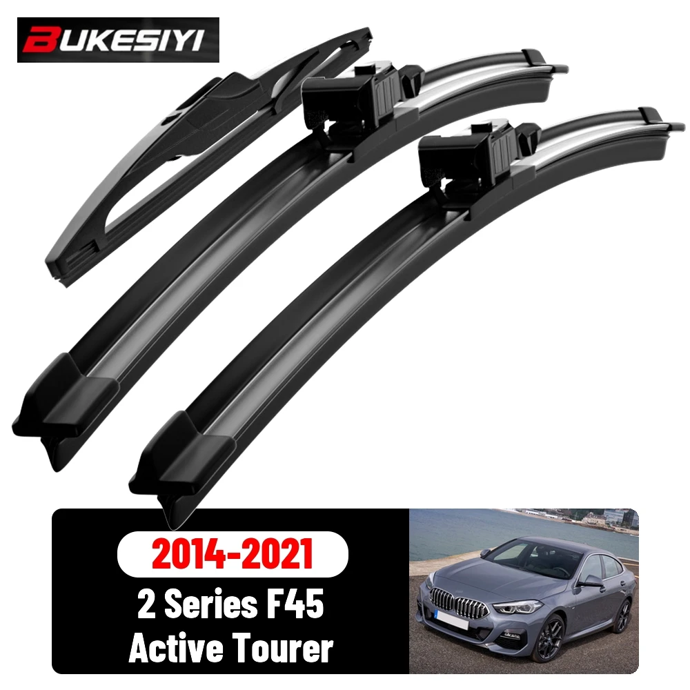 Front & Rear Wiper Blades Set For BMW 2 Series F45 Active Tourer 2014-2021 Silent Windscreen Wipers Accessories 22"18"12"