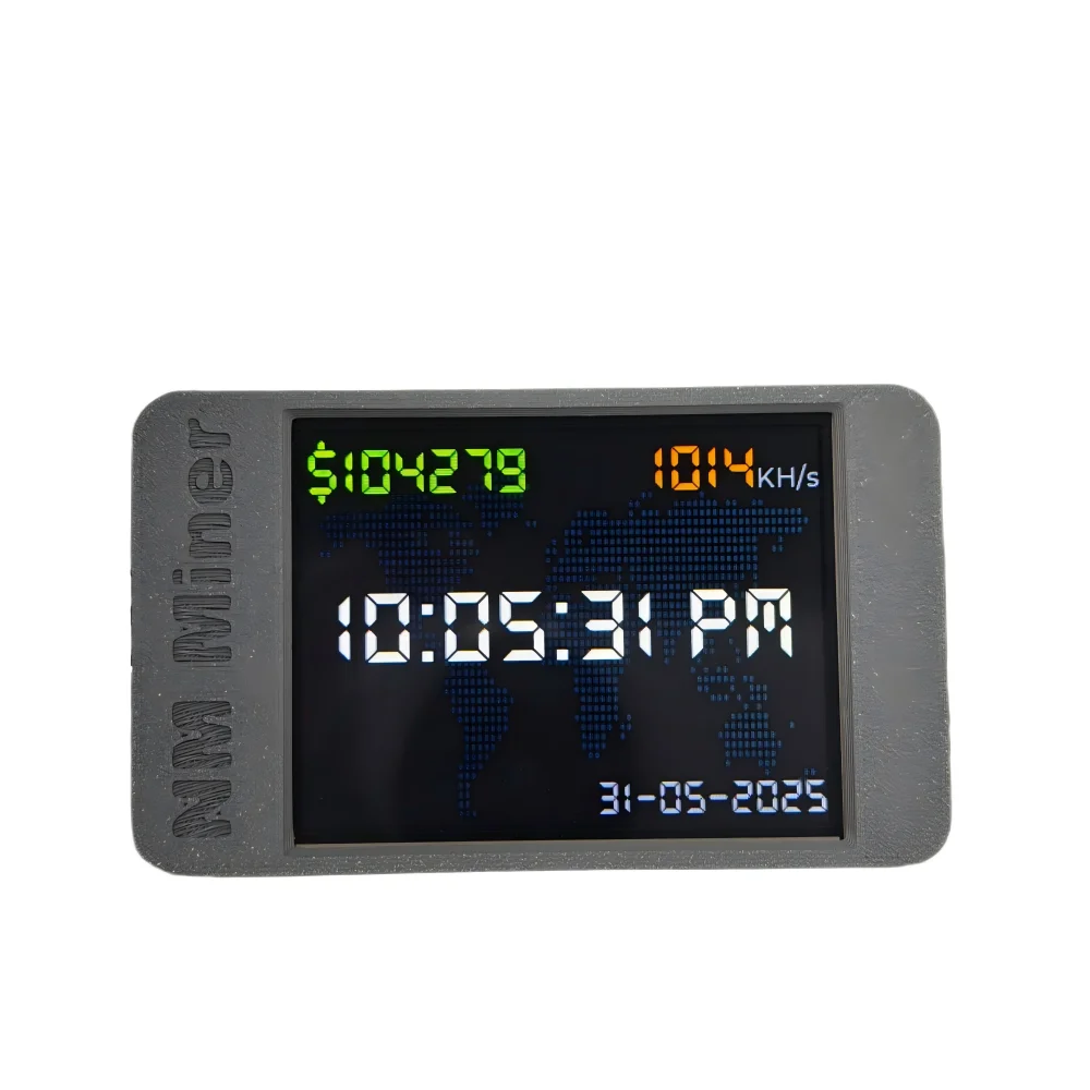 NMMiner NerdMiner V2 Hashrate 1000KH/s Lucky Miner ESP32 2.8 inch Smart Display Crypto Solo Lottery Bitcoin ESP32-2432S028R