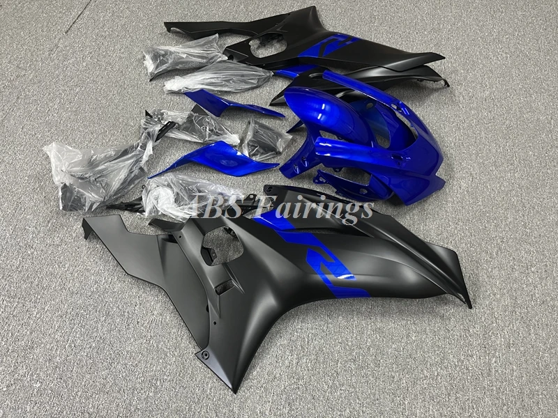 4Gifts New ABS Fairings Kit Fit for YAMAHA R6 2017 2018 2019 2020 2021 2022 17 18 19 20 21 22 23 24 Bodywork Set Matt Black Blue