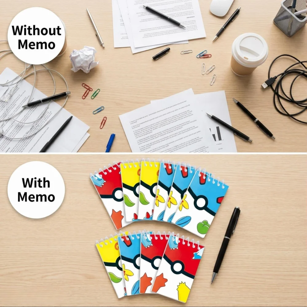 12/24PCS Pokémon Series Notepads. Suitable for School and Office Notes. Back-to-School Stationery Gift. image 4