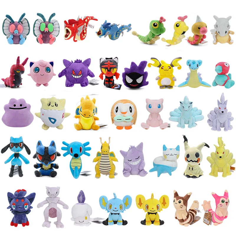 Pokemon Plush Toys Cubone Zorua Butterfree Scolipede Caterpie Horsea Zorua Furret Stuffed Animal Anime Dolls Birthday Gift