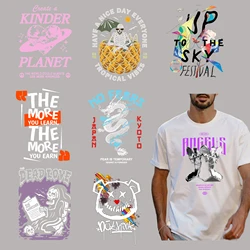 Poster With Simple Lines Ironing Stickers Thermal Transfer High Definition No Smell Self Adhesive Is Used To Clothes And Bag