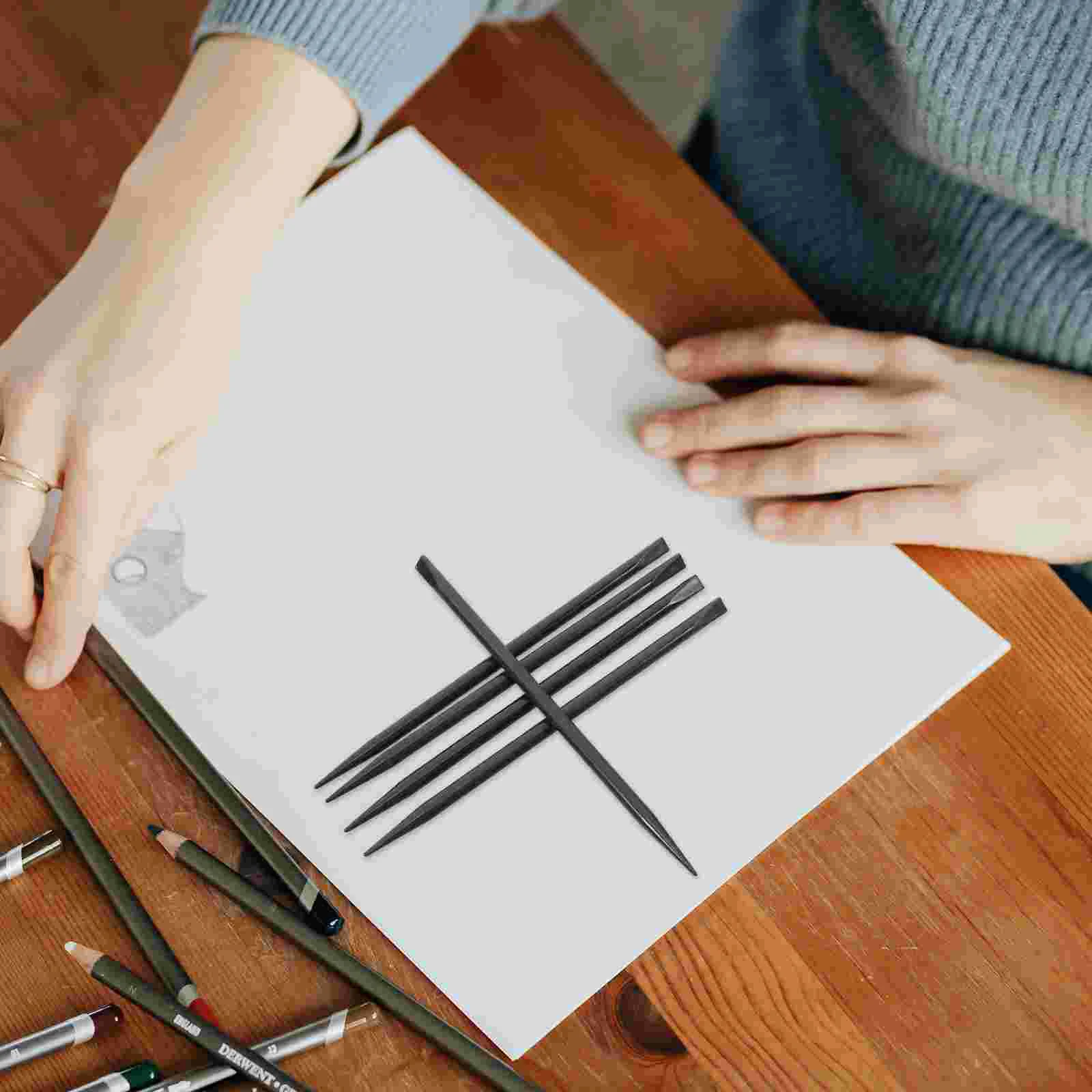 5 ชิ้นเด็กรอยขีดข่วนแปรงทาสีการ์ตูนผู้ถือปากกาสีปากกาวาดมีดโกน