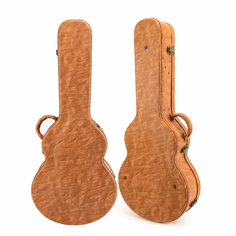 Wholesale Wooden Guitar Case 41 Inch Folk Hard Shell Pressure Resistant Anti Collision Leather Box for Classical 39 Inch