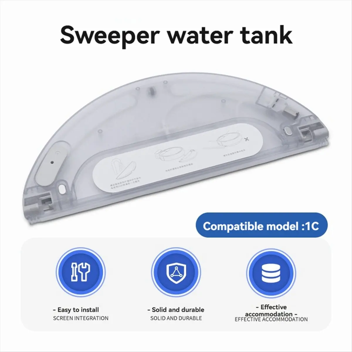6PCS Water Tank Mopping Pad For 1C D9, D9Max, D9 Pro, L10 Pro, L600 Z500 Robot …