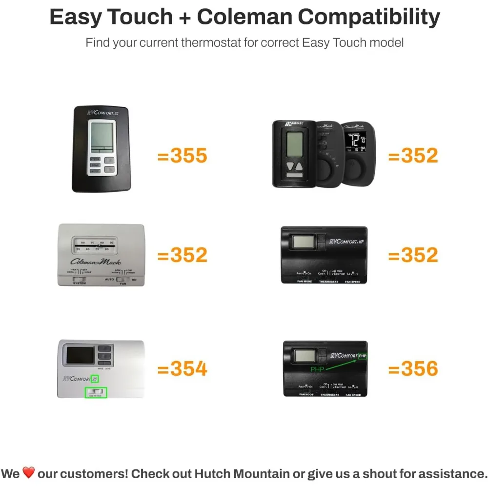 Termostato de tela sensível ao toque EasyTouch RV com WiFi e Bluetooth - Termostato RV para ar condicionado e aquecimento - programável
