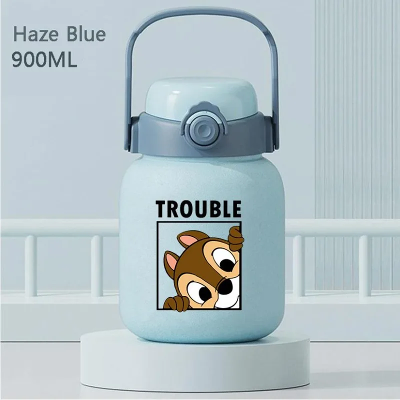 Creative Disney Series Chip Dale Peripheral New Cute Cartoon Pattern Portable Large Capacity Stainless Steel Insulated Water Cup