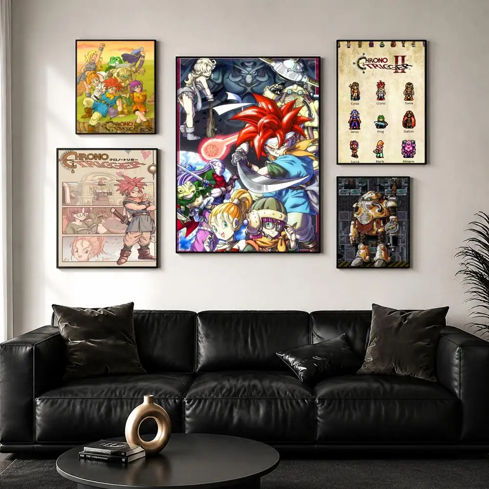 Game C-Chrono Trigger Painting Calligraphy Wall Art Canvas Poster Premium Home Decor Print For Living Room Bedroom