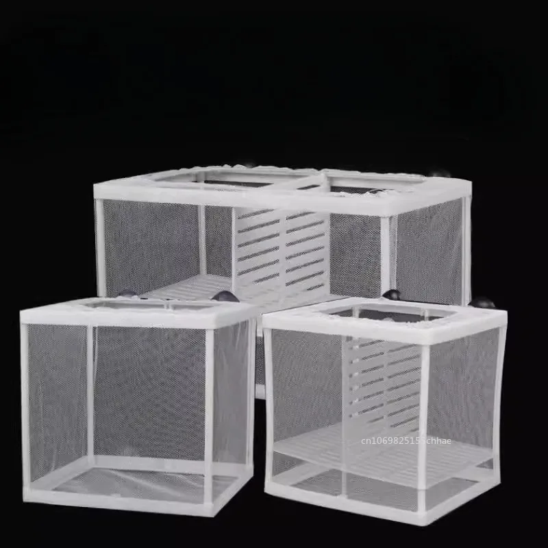 Caja de cría de peces para acuario S/L, incubadora de peces para bebés, red de aislamiento, caja incubadora para pecera, acuario colgante