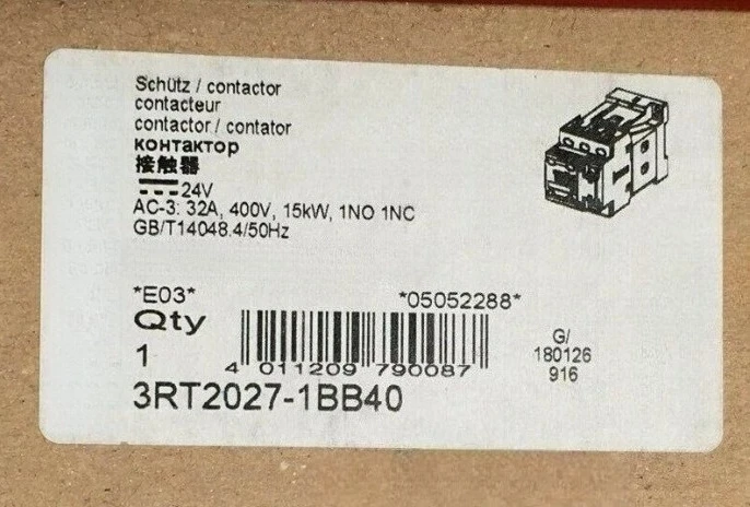 Brand New Original 3RT2027-1BB40 New Contactor Fully Stocked Quality Guaranteed Expedited Shipping