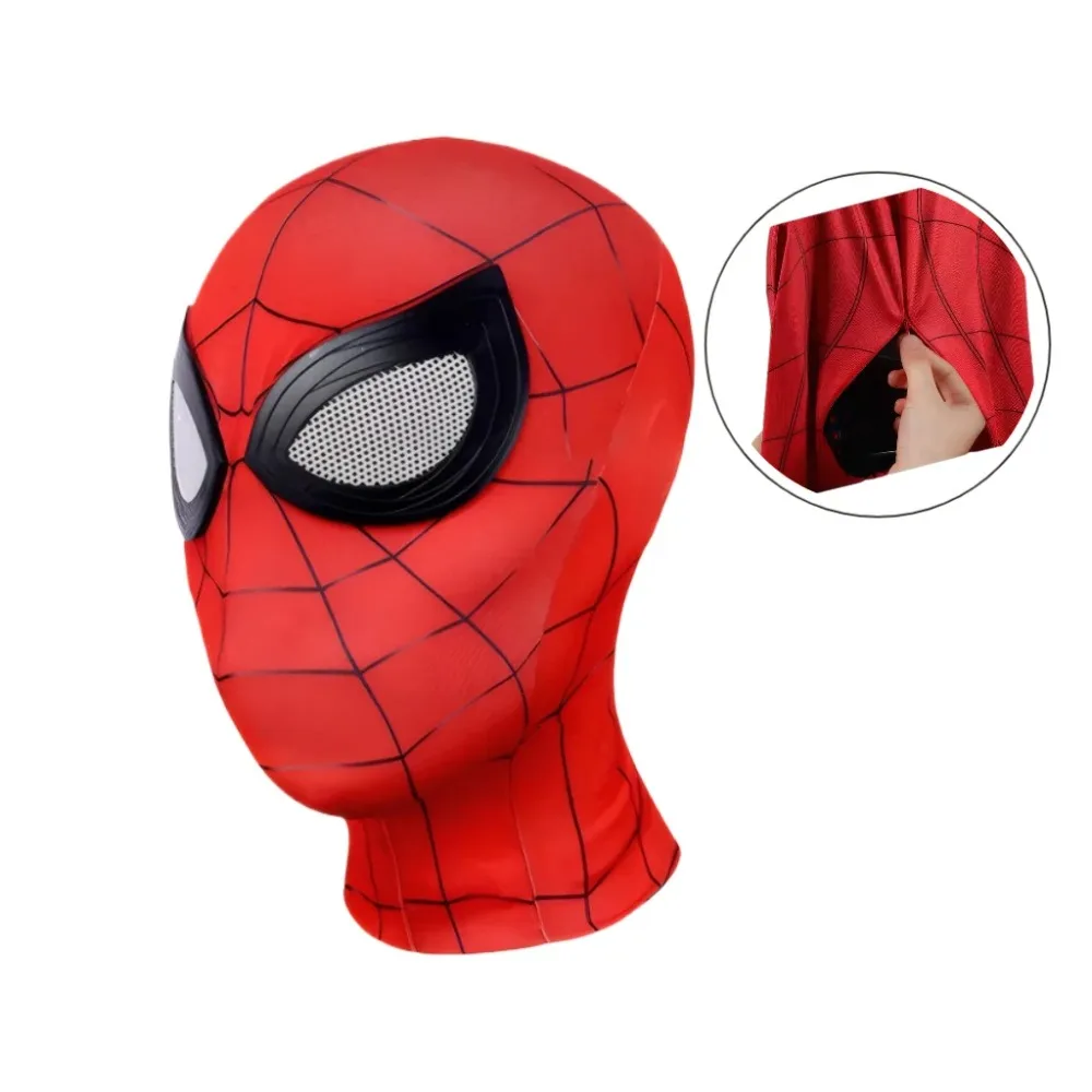 Zipper style Spiderman Mask Superhero Miles Morales Spider Man Cosplay Masks for Adults Boys Girls Christmas Costume Props
