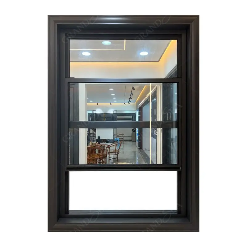 custom.American Single-Hung Double Hung Aluminum Triple Pane Double Hung Industrial Window Of