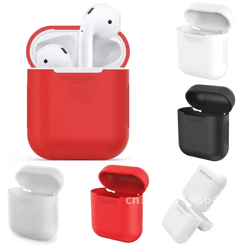 

Silicone Skin Case For Airpods iPhone Protect Anti Lost Wireless Earphone Storage Impact-resistant