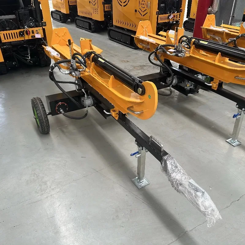 Divisor de madeira hidráulico para máquinas silvestres WChina Rail da China usa motor pode dividir até 8 toneladas de madeira para baixo P