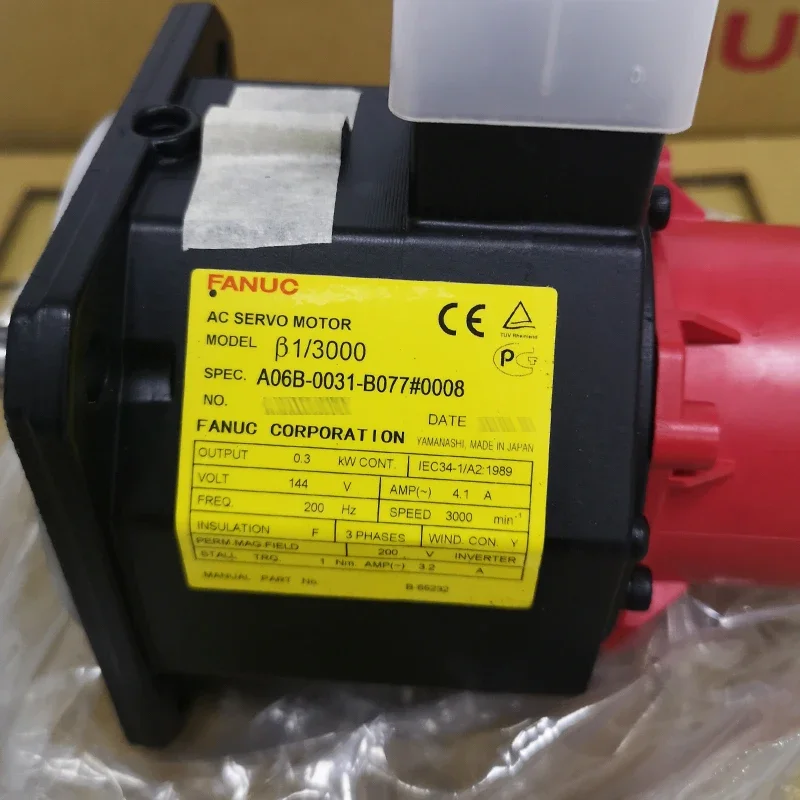 Fanuc AC Servo Motor A06B-0031-B077/A06B-0031-B077#0008 For CNC System Machine