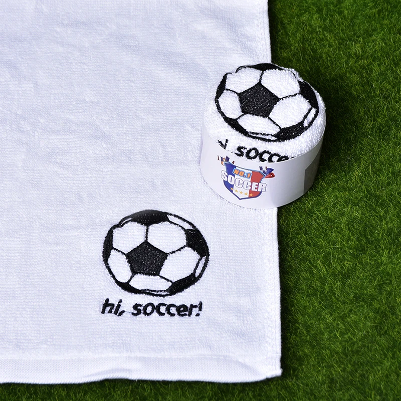 Football Towel Creative Football Modeling Cotton Towel Sports Competition Should Help Cotton Sports Towel.