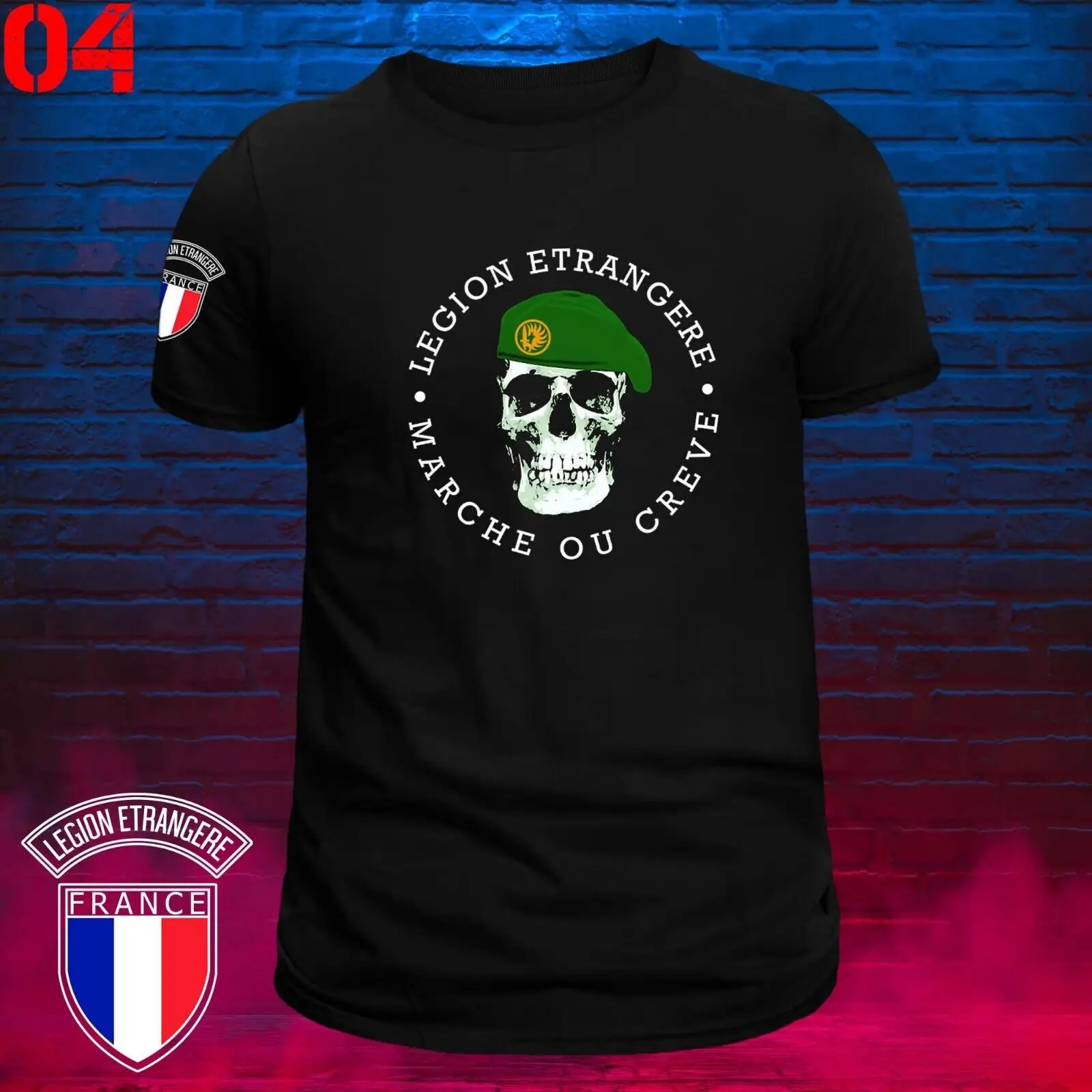 French Foreign Legion Légion Etrangère Special Forces World War Army T-shirt Short Sleeve Casual Cotton Men T Shirt