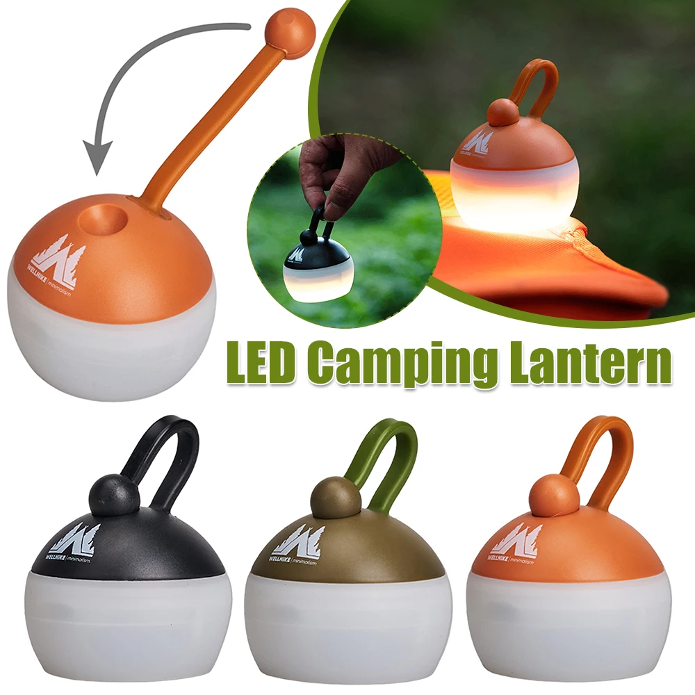 مصغرة التخييم خيمة ضوء قابلة للشحن المشي لمسافات طويلة في الهواء الطلق ليلة الصيد مصباح معلق مصباح التخييم للتخييم التنزه #1