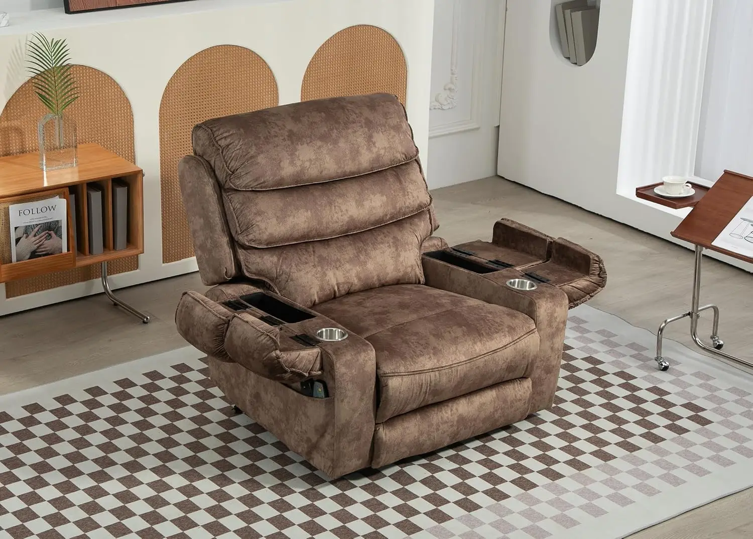 Oversized Extra Wide Power Lift Recliner Chair Extended Footrest for Big Tall Man 400lb, Heavy Duty Recliners with Heat Massage,