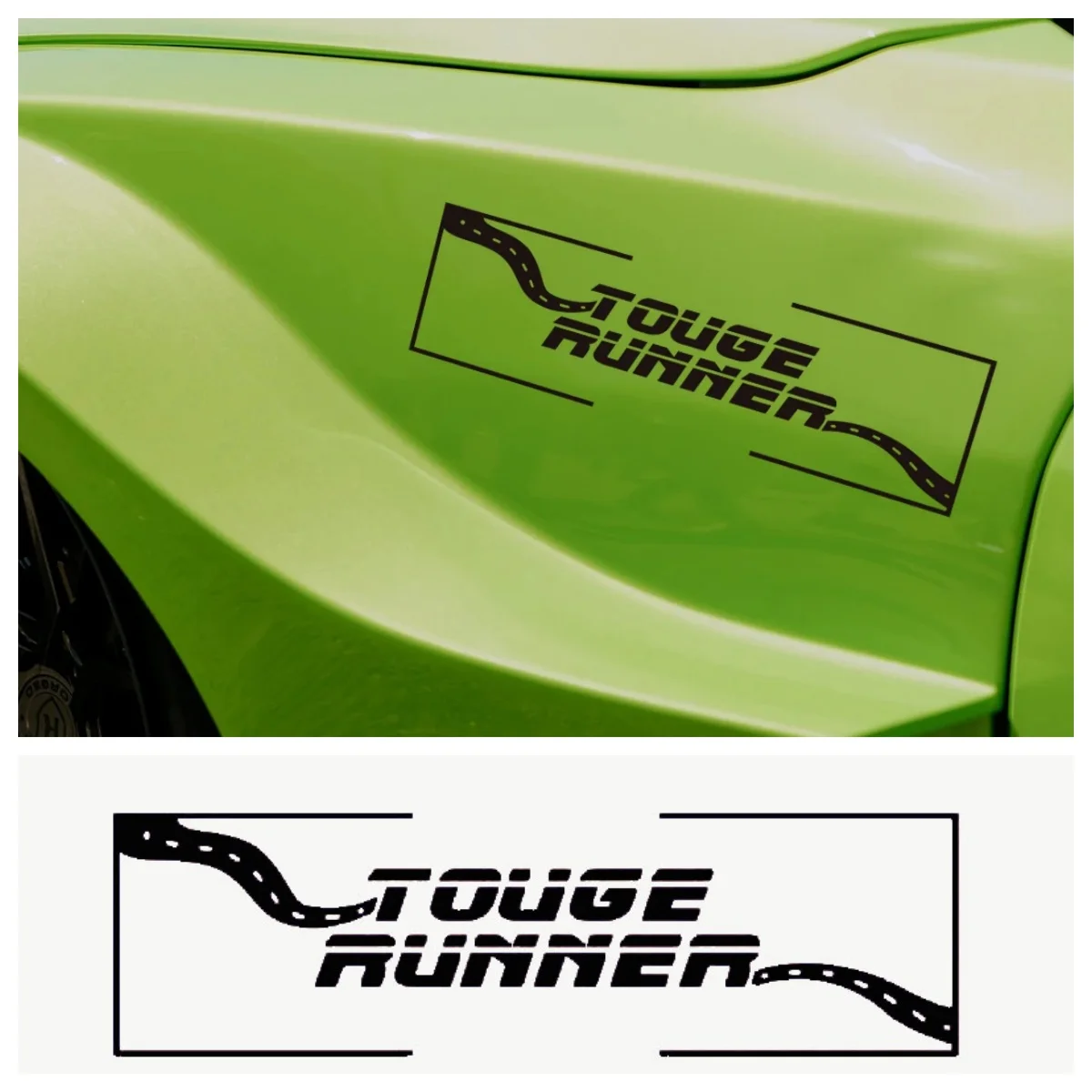 

Touge Runner Car Decal Sticker – JDM Mountain Road Racing Waterproof Vinyl for Auto, Truck & Window