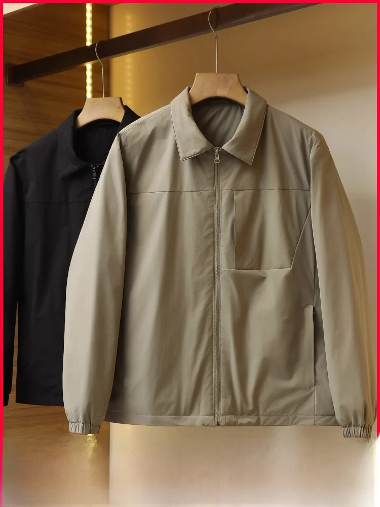

High-End Lightweight Men's down Jaet 90 Du down Outdoor Commuting New Winter Faion Urban Sle Windproof Polyester Fiber