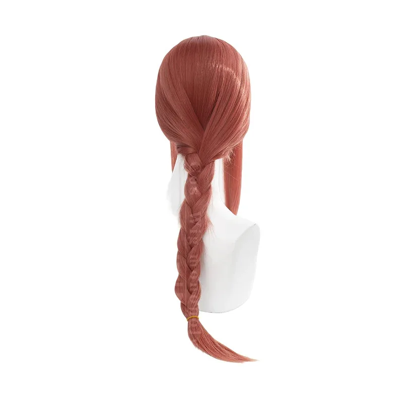 High Quality Makima Cos Wig 70CM Special Red Heat-resistant Synthetic Hair Halloween Party Anime Cosplay Wigs+wig Cap