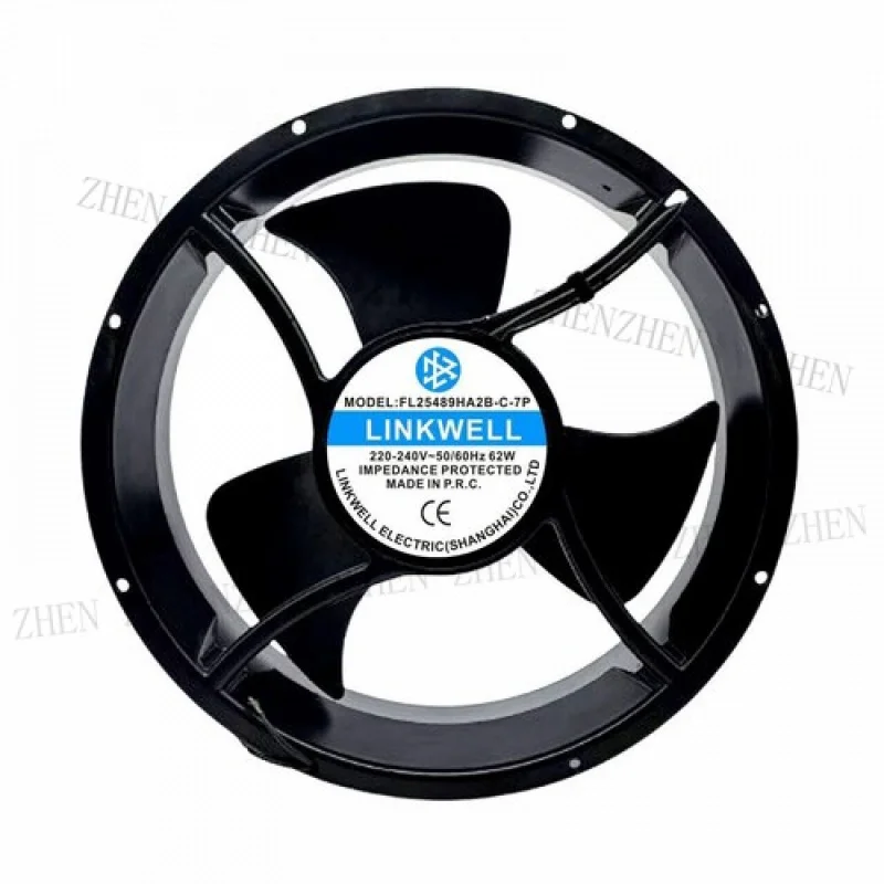 Y  1 Pc. for   LINKWELL axial fan FL25489HA2B-C-7P AC220-240V 62W 25.4cm cooling fan